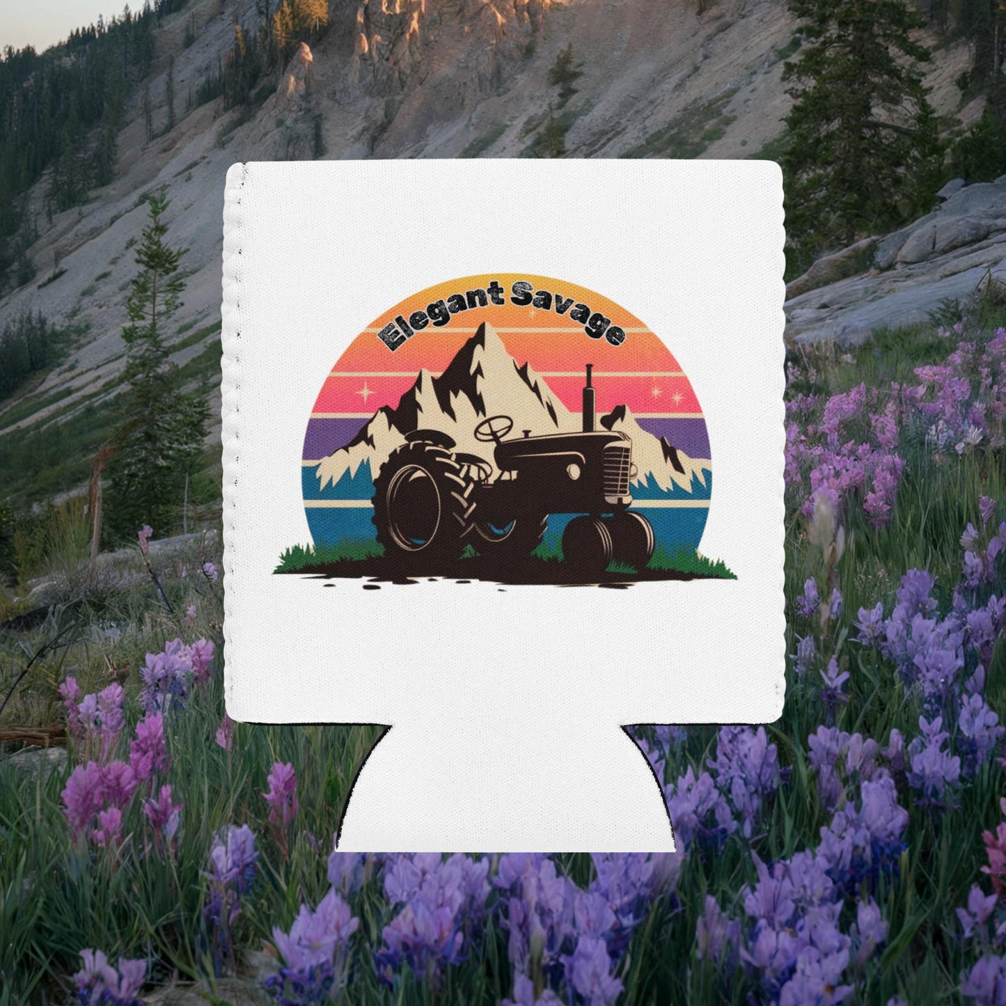 Ride At Sunrise Can Cooler