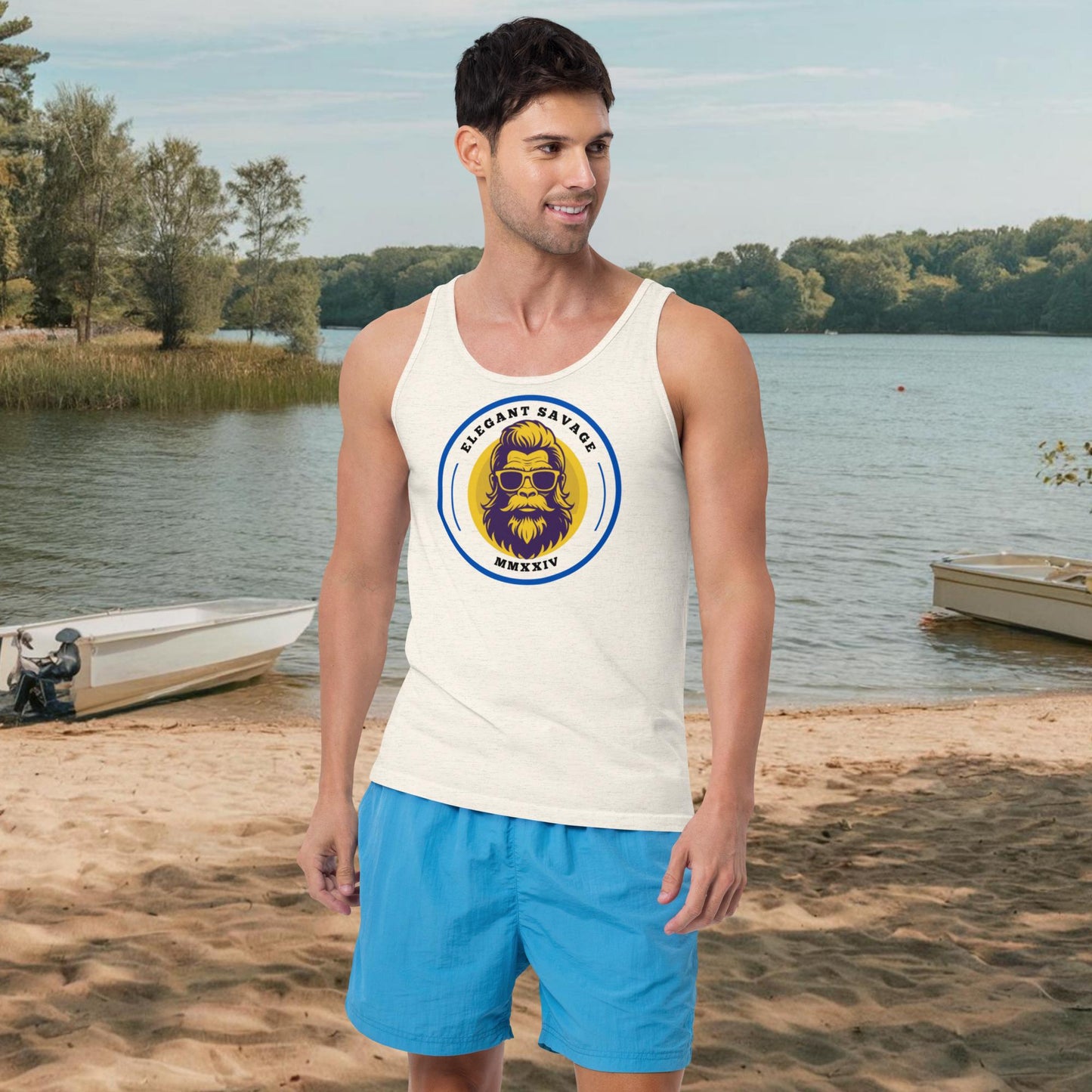 Men's Bananas Coin Logo Tank Top