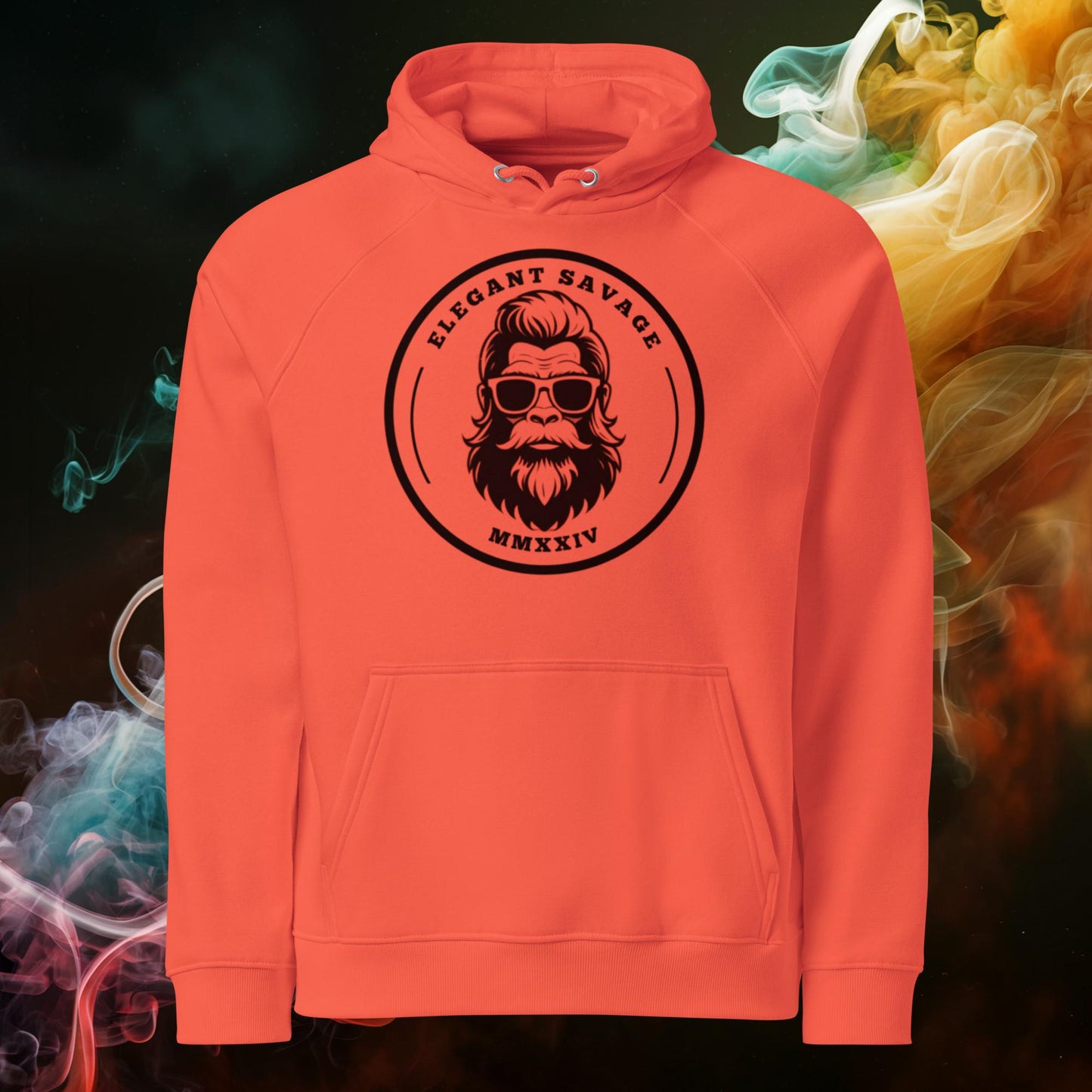The Minimalist OG Coin Logo Unisex Eco Raglan Hoodie