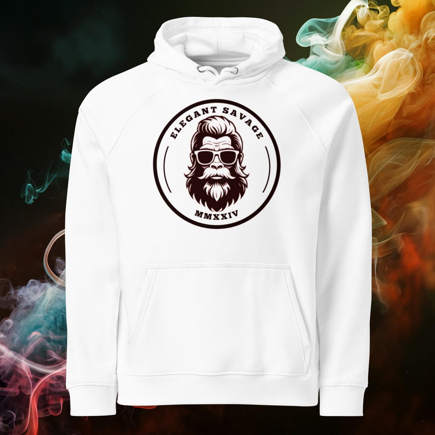 The Minimalist OG Coin Logo Unisex Eco Raglan Hoodie