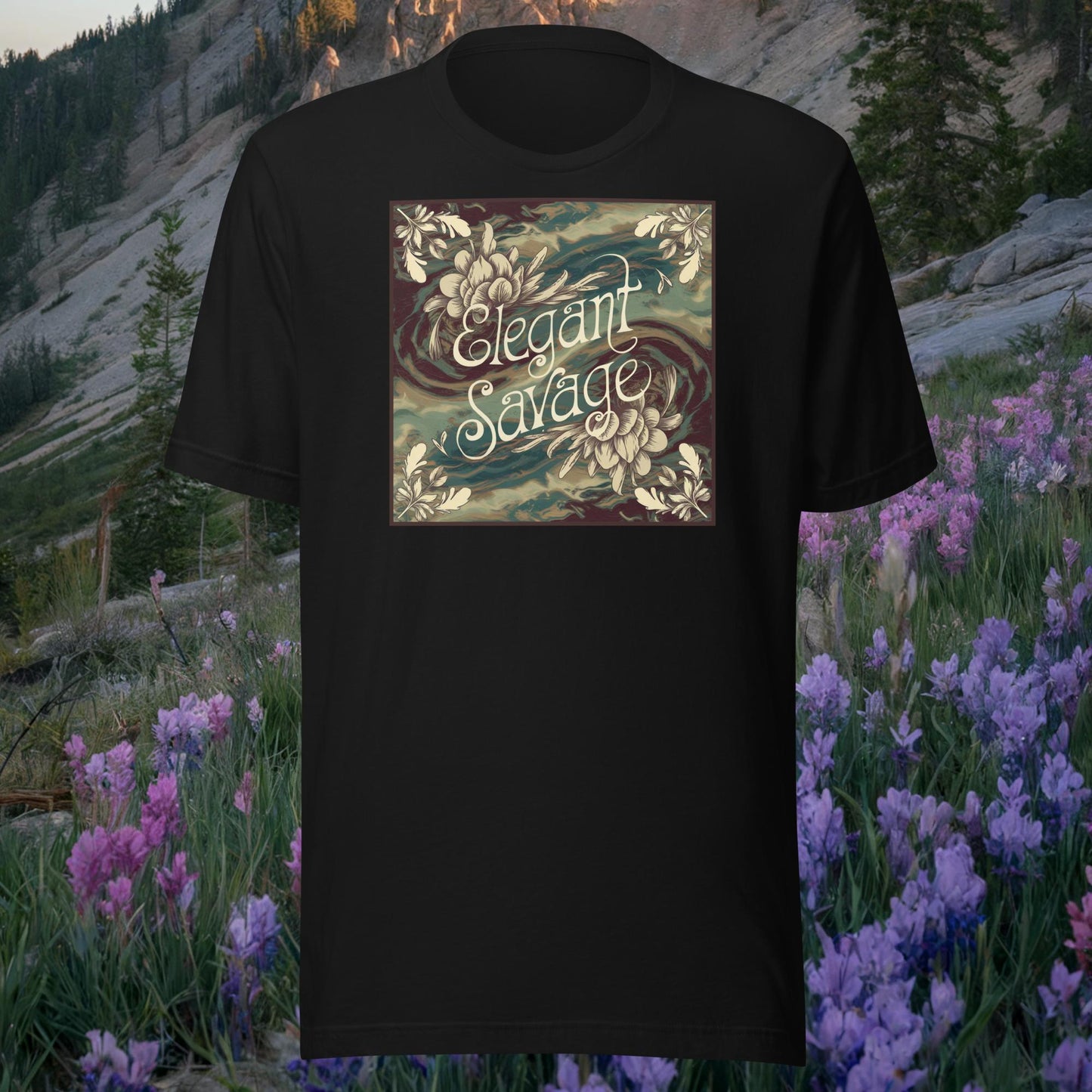 Women's Boho Floral Eco Tee