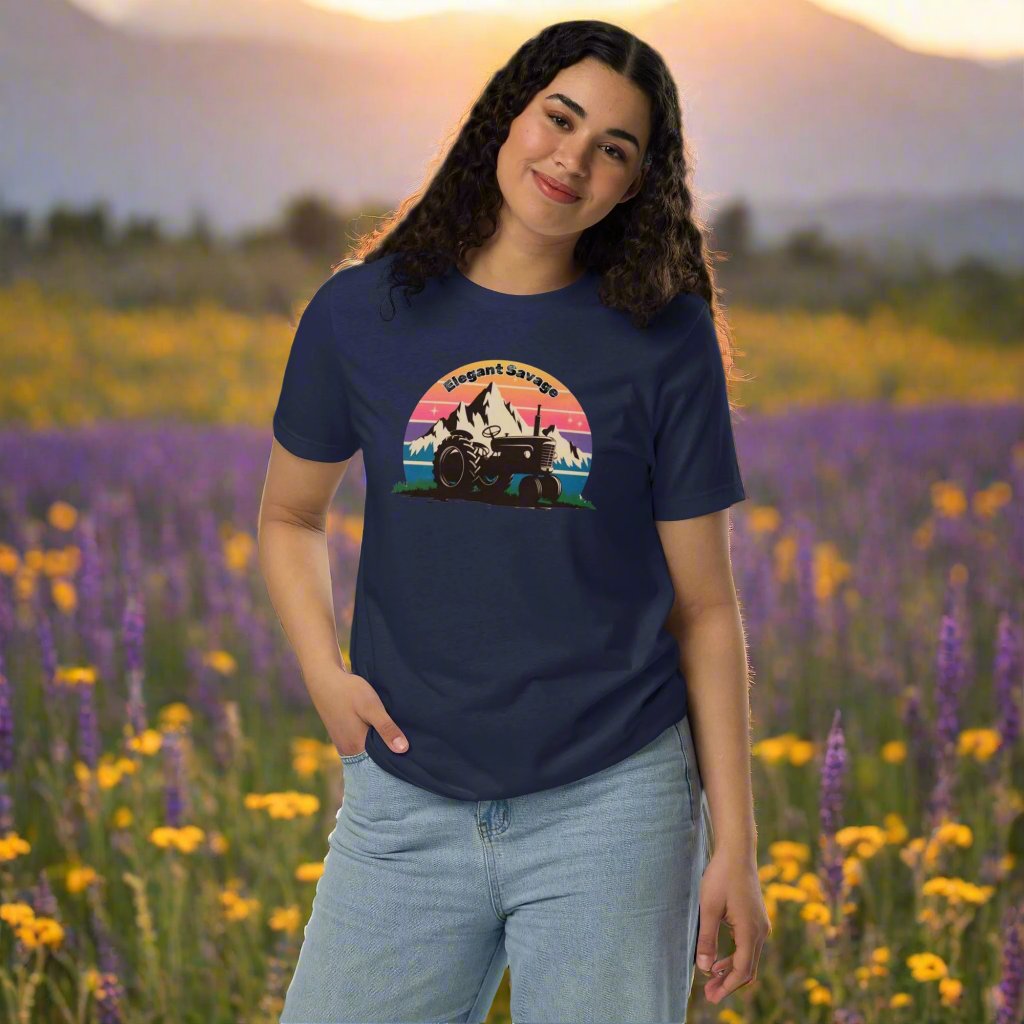 Lightweight Ride at Sunrise Eco Unisex Tee