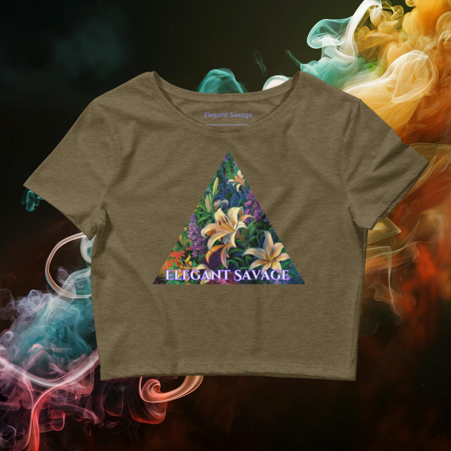 Women’s Neon Lily Crop Top