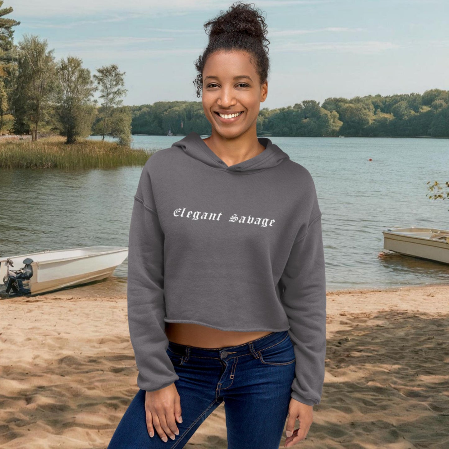 Women’s Lightweight Classic ES Fashion Crop Hoodie