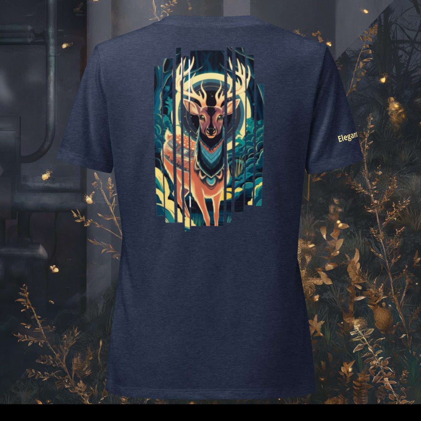 Women’s Glow Up, Deer Relaxed V-neck T-shirt