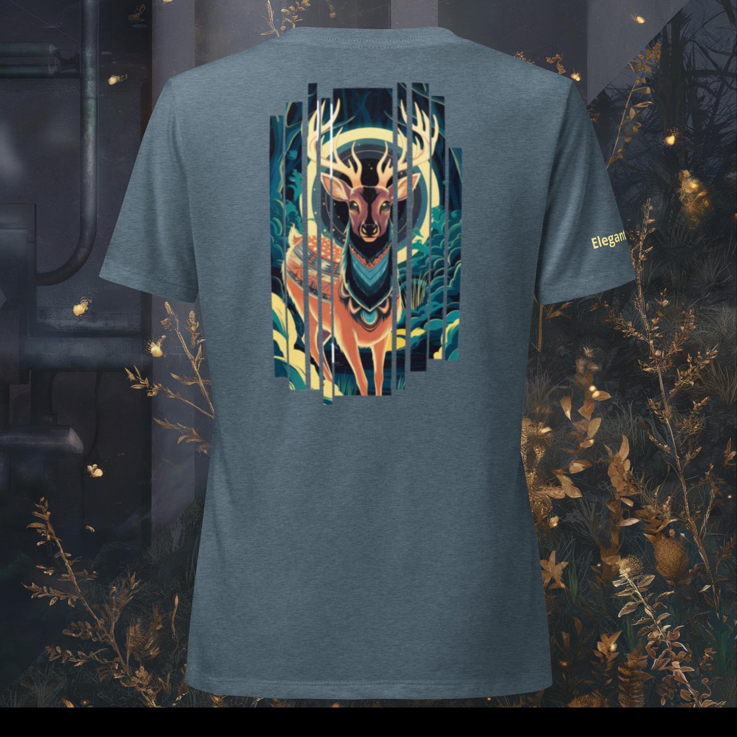 Women’s Glow Up, Deer Relaxed V-neck T-shirt