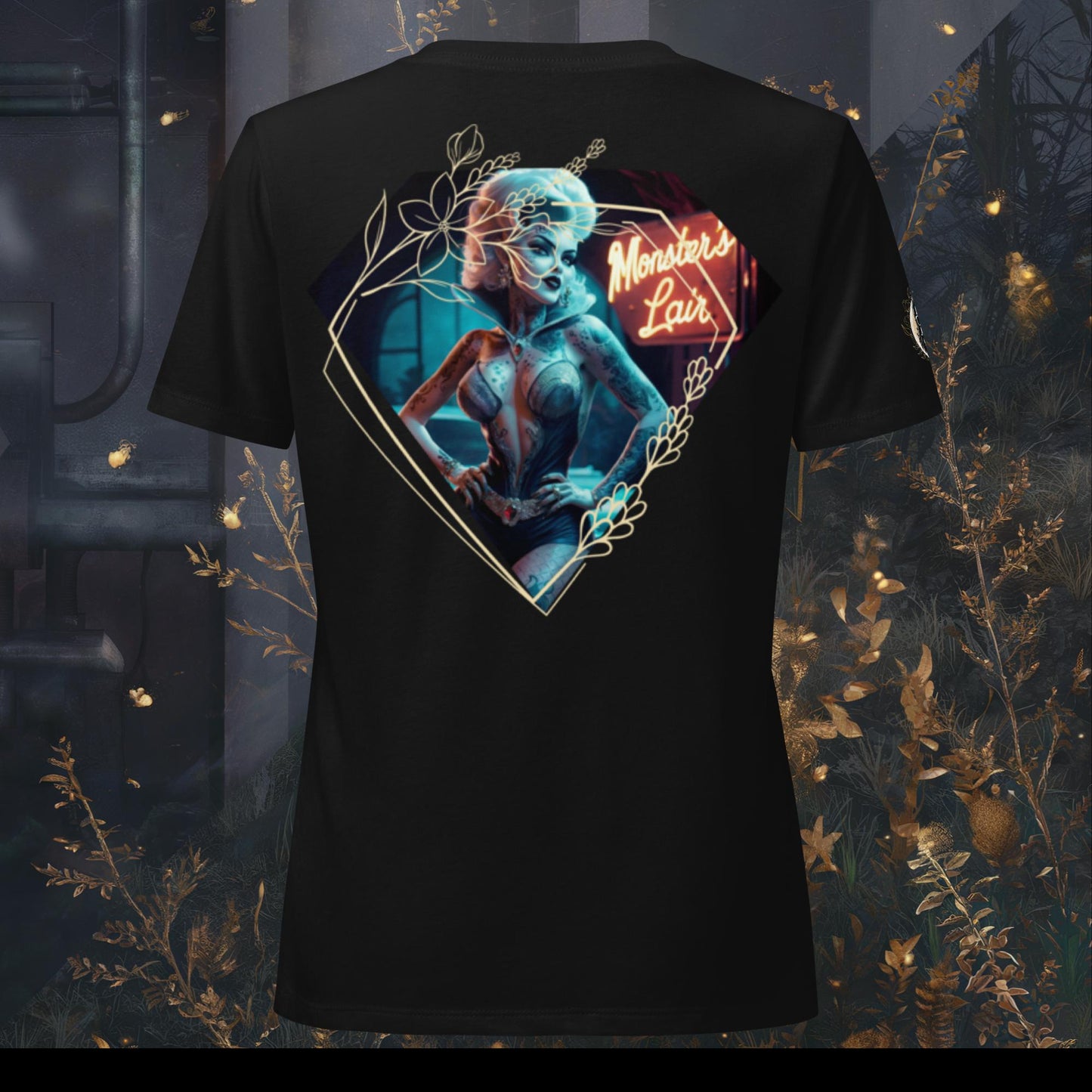 Women’s "Vintage Croc" relaxed v-neck t-shirt