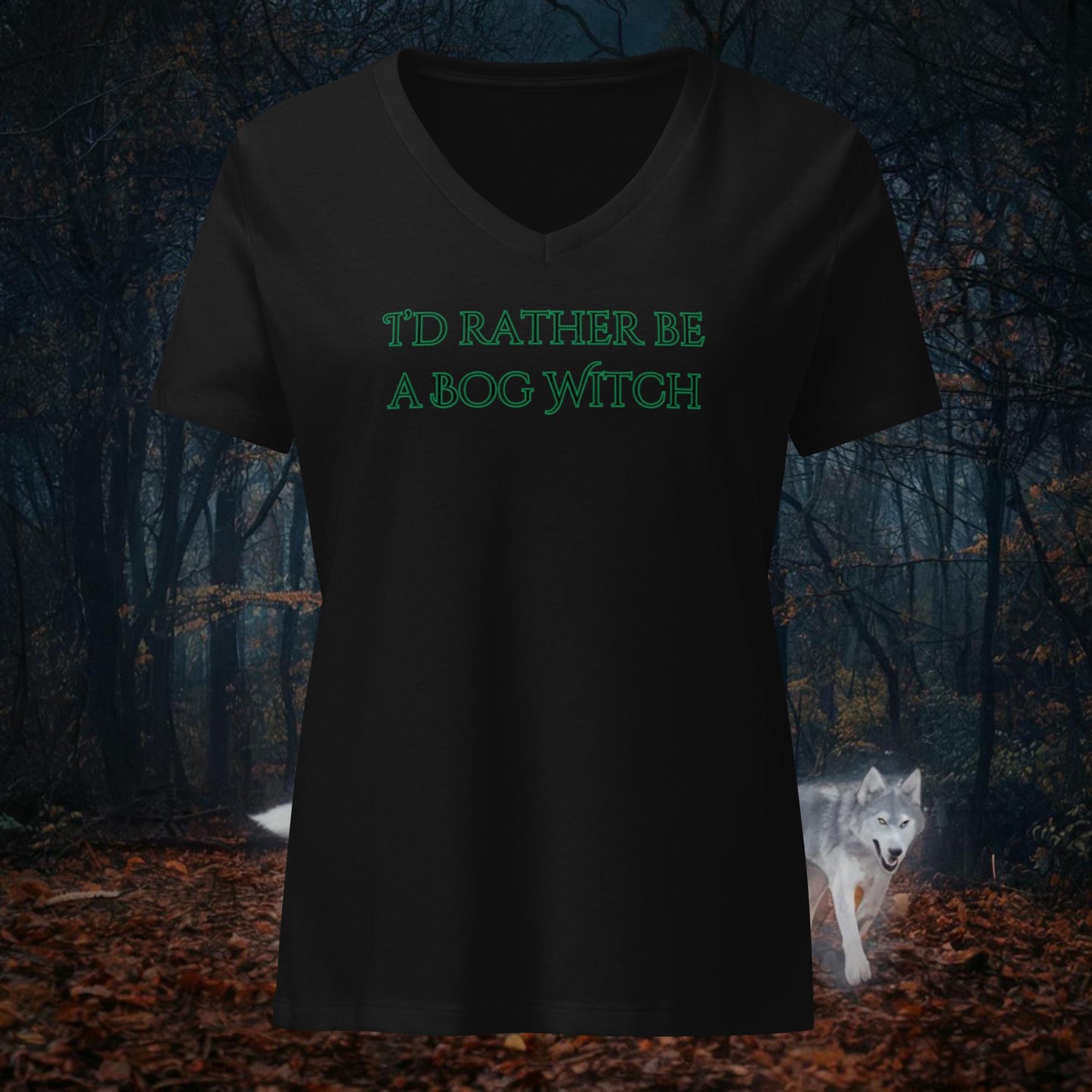 Women’s Bog Witch Relaxed V-neck T-shirt
