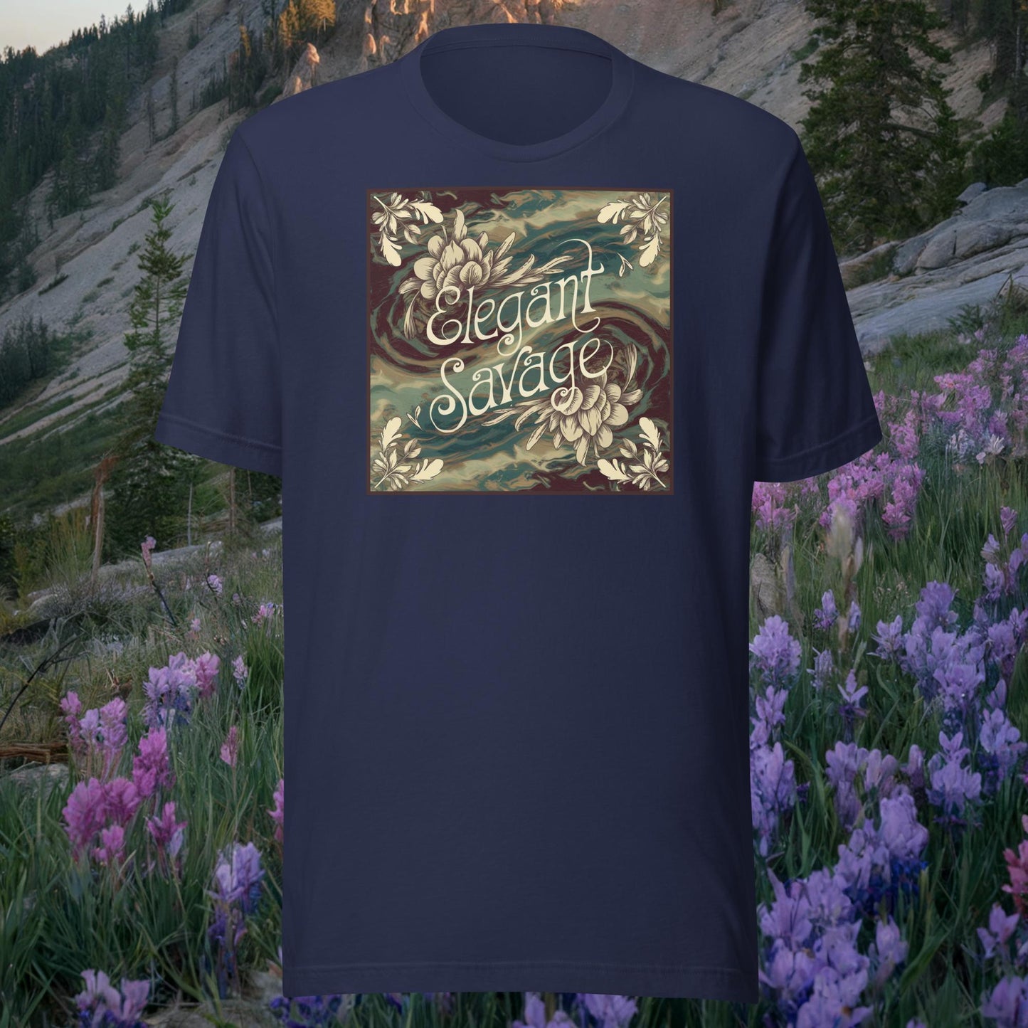 Women's Boho Floral Eco Tee