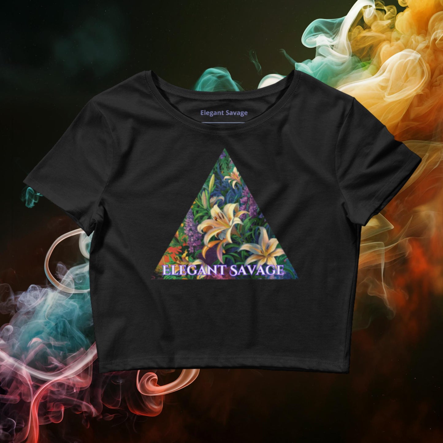 Women’s Neon Lily Crop Top