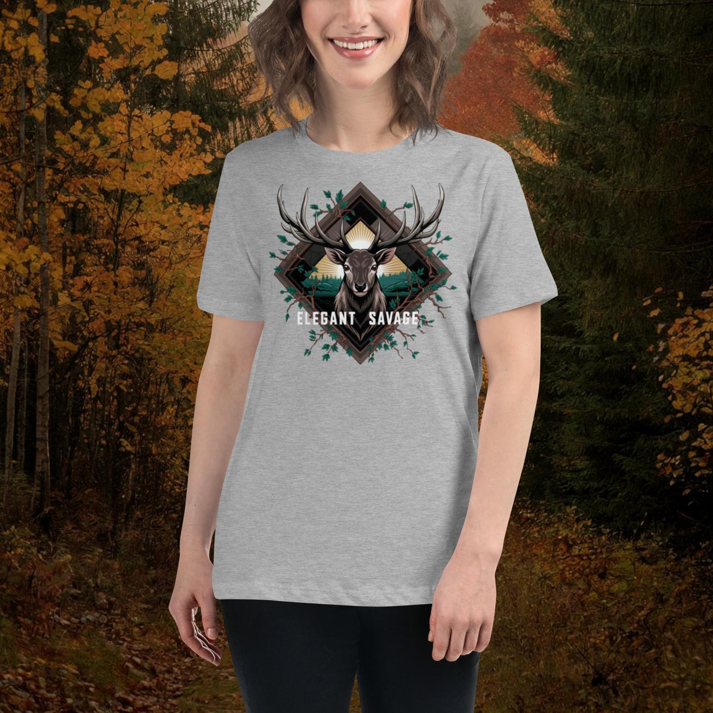 Women's Sunshine Deer Relaxed T-Shirt