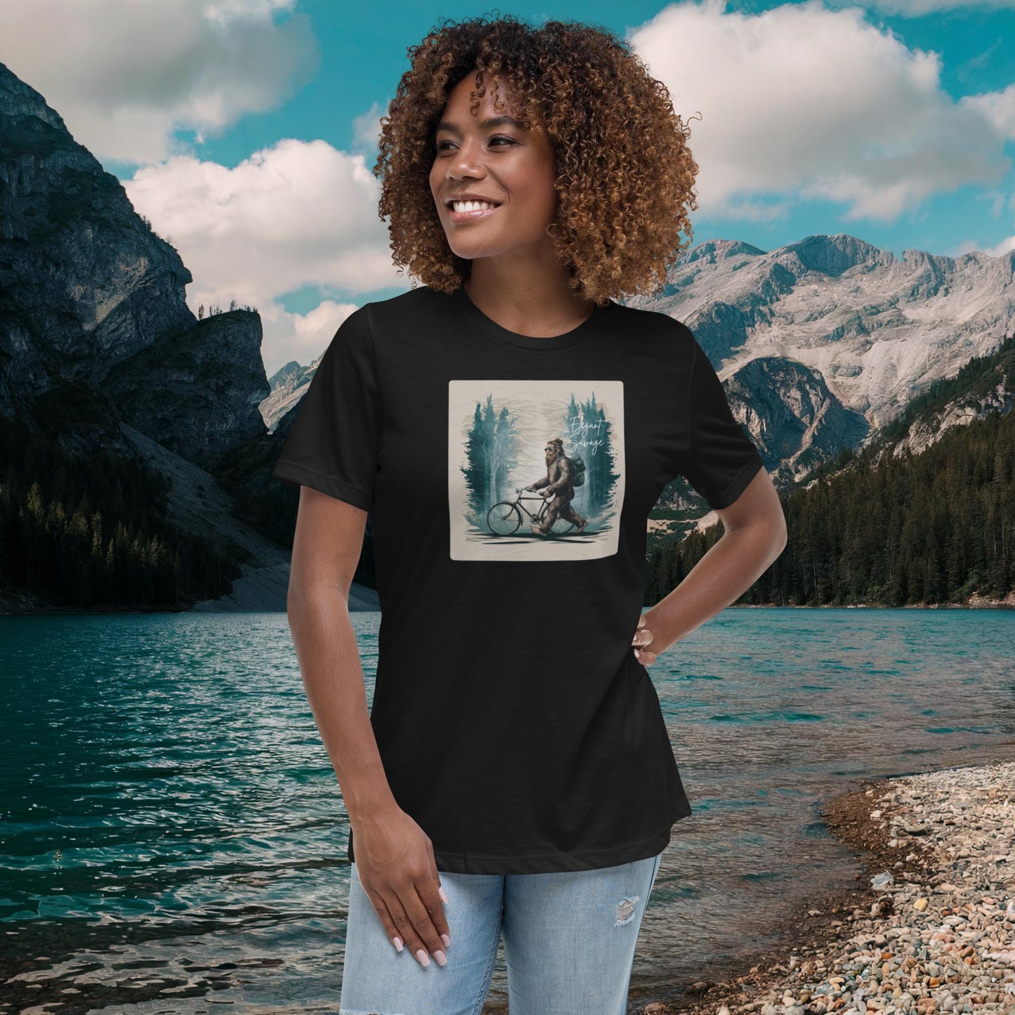 Women's Vintage Squatch Cycle Relaxed T-Shirt