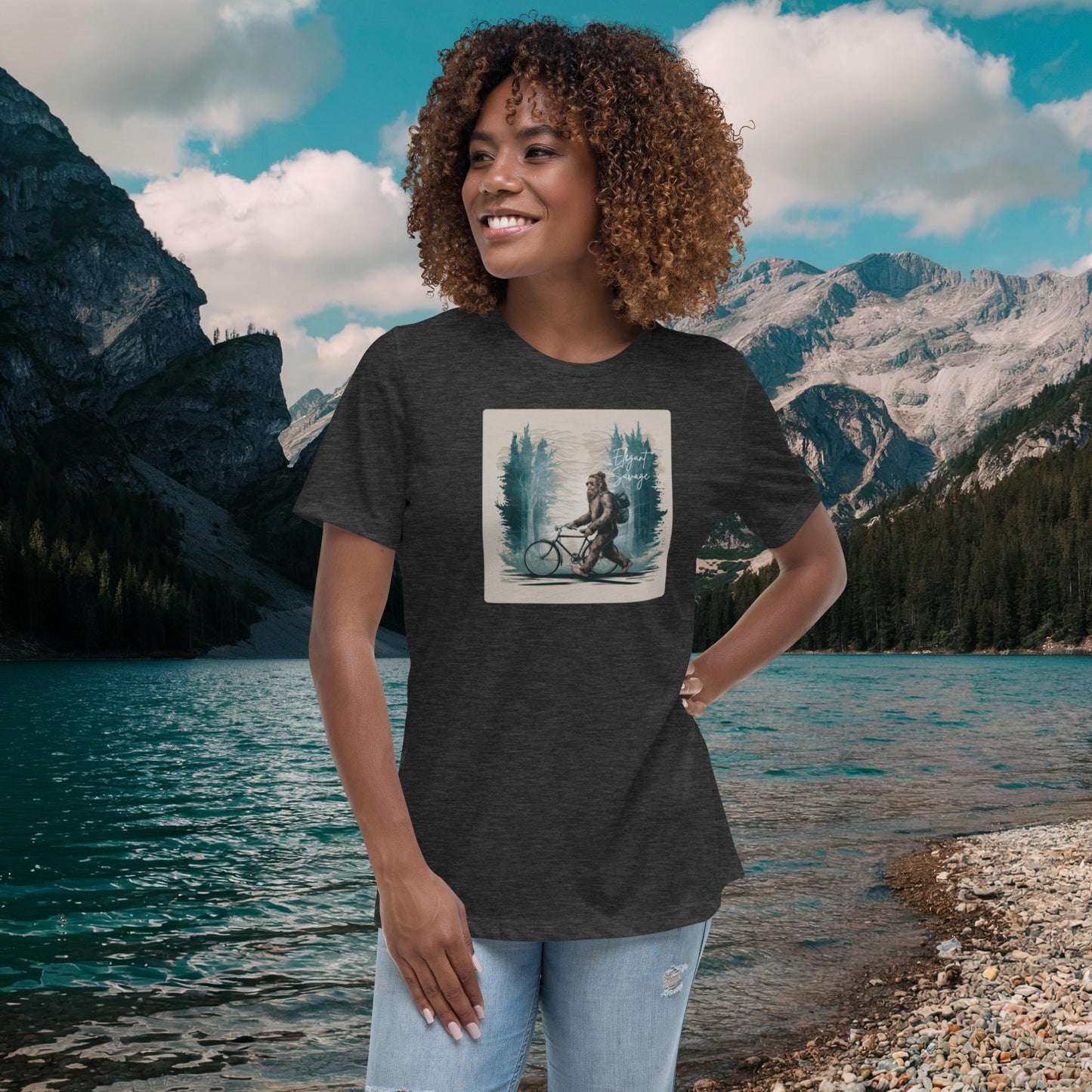Women's Vintage Squatch Cycle Relaxed T-Shirt