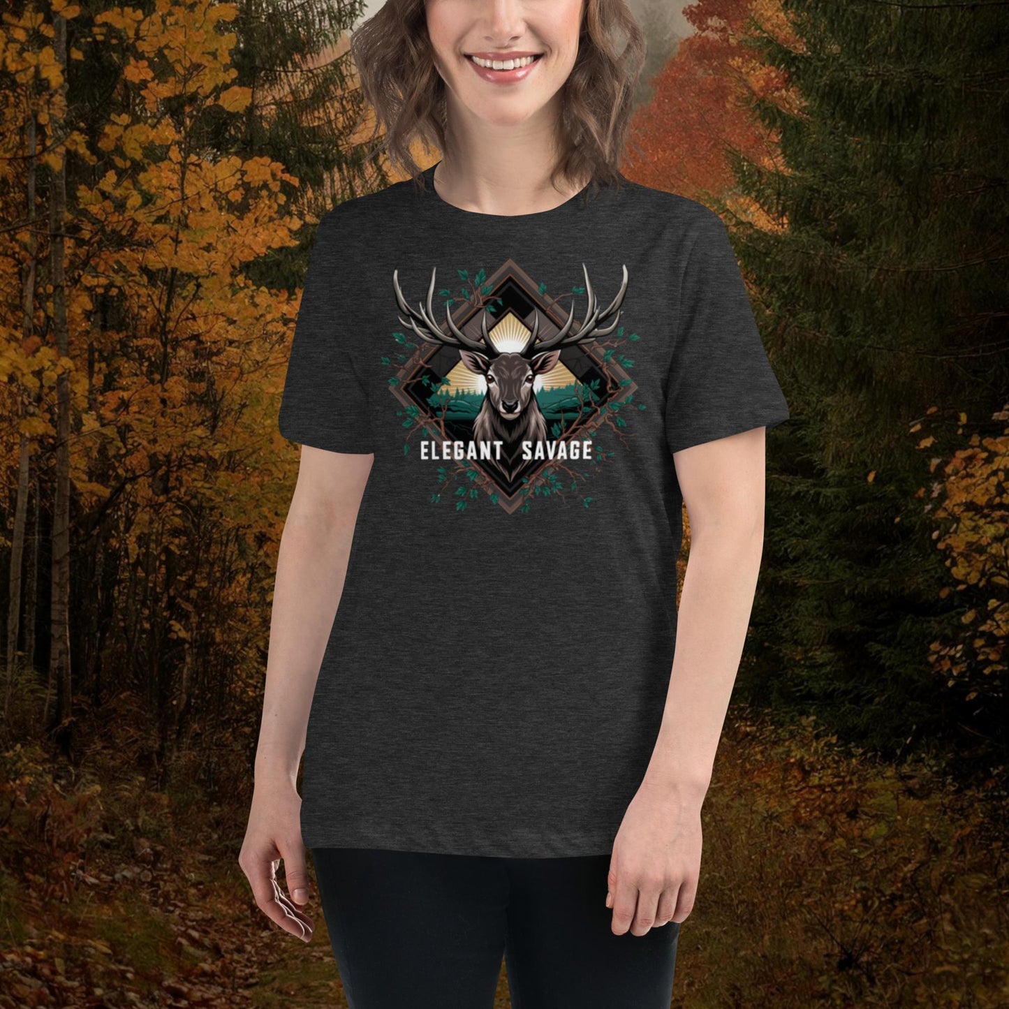Women's Sunshine Deer Relaxed T-Shirt