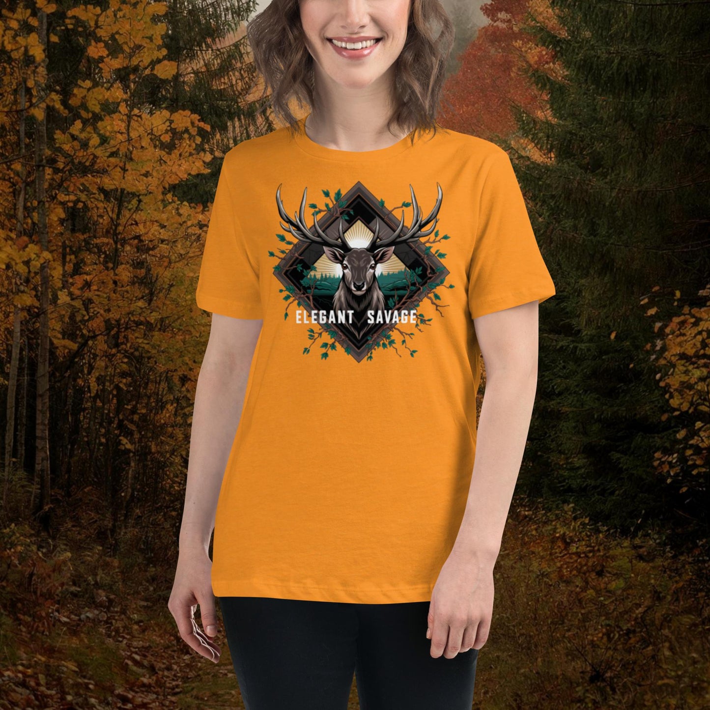Women's Sunshine Deer Relaxed T-Shirt