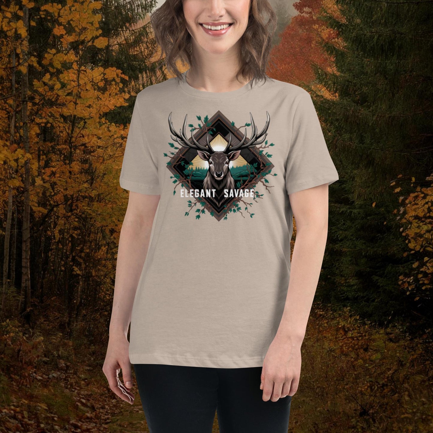 Women's Sunshine Deer Relaxed T-Shirt
