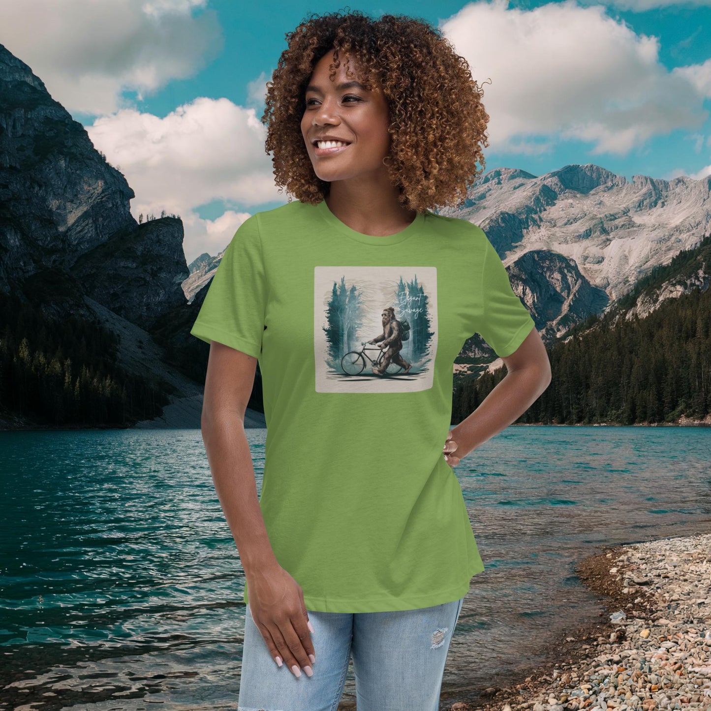 Women's Vintage Squatch Cycle Relaxed T-Shirt