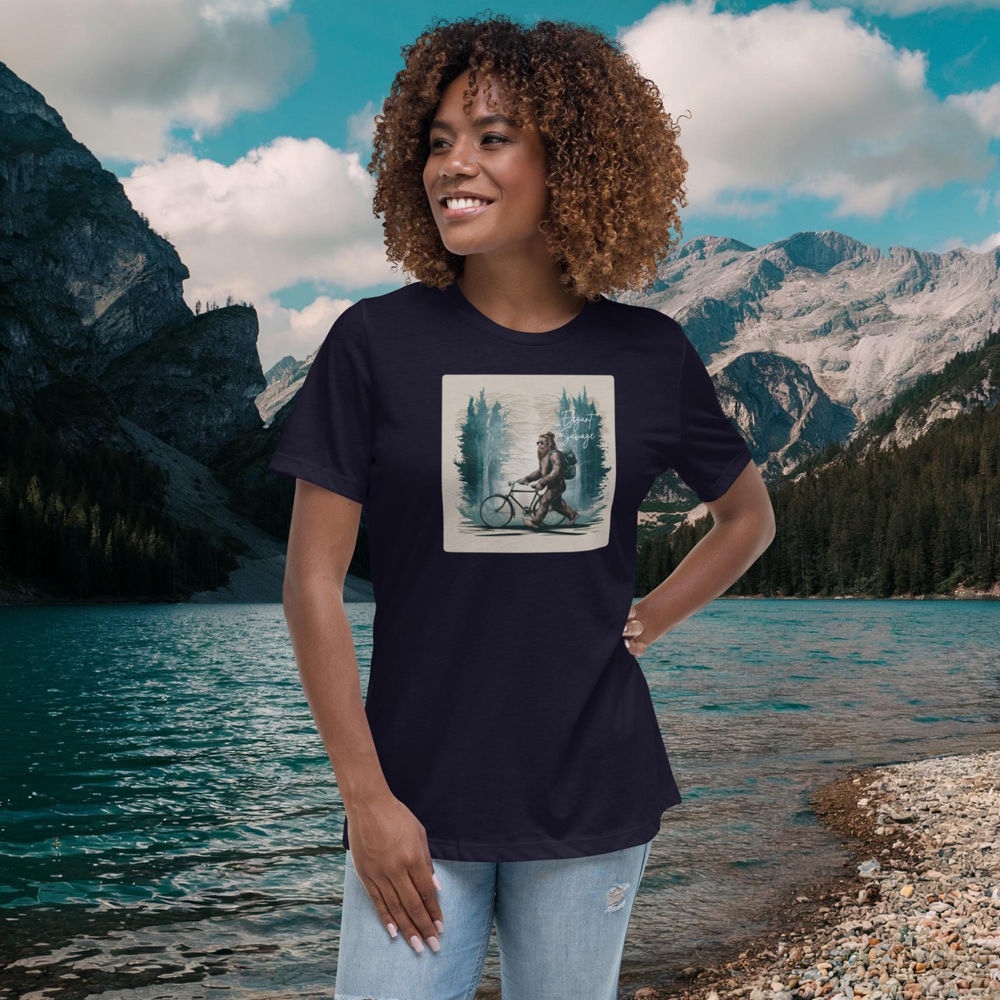 Women's Vintage Squatch Cycle Relaxed T-Shirt