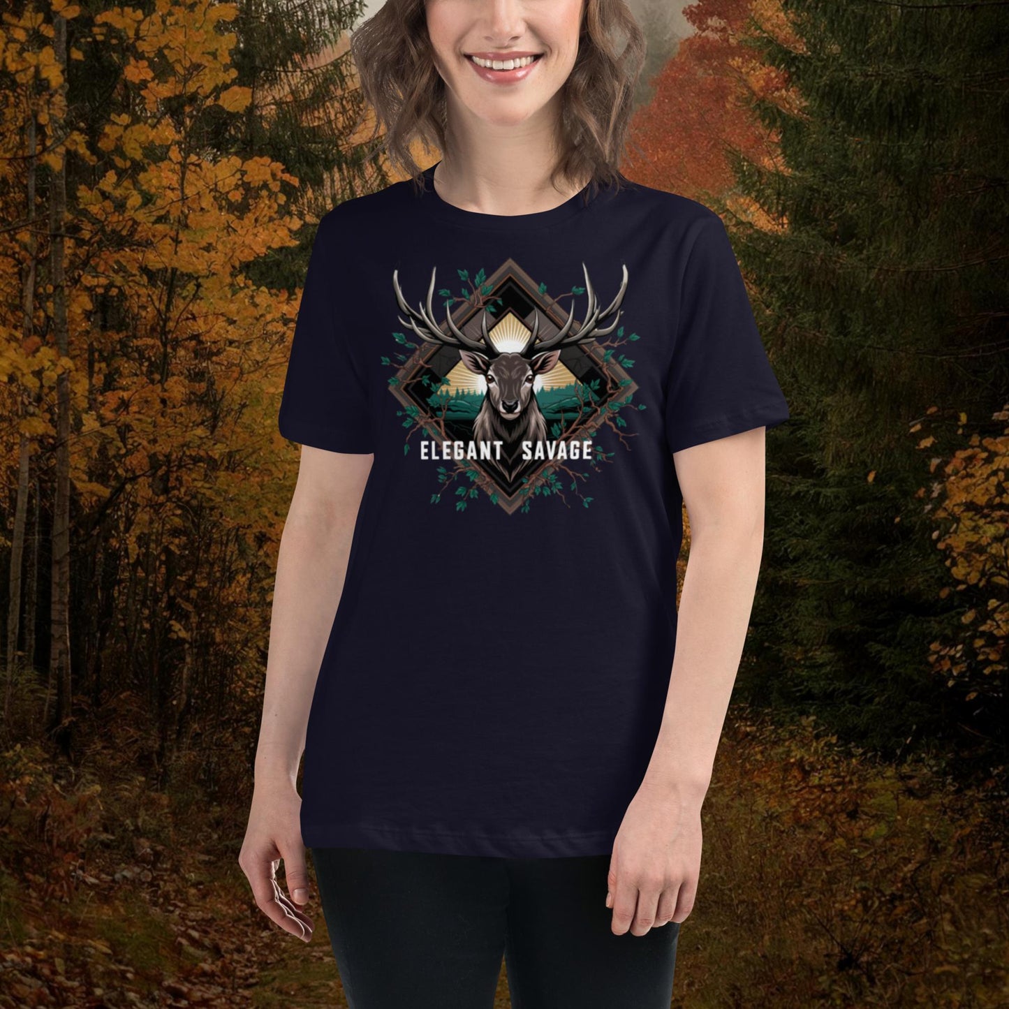 Women's Sunshine Deer Relaxed T-Shirt